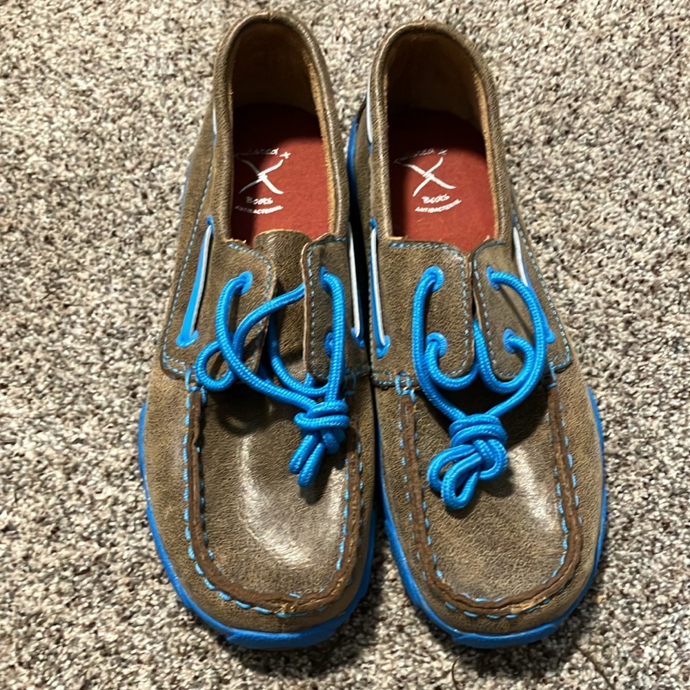 Twisted X Leather Loafers New Size 5 mens. 8.5 Ladies Shoes - Picture 2 of 6